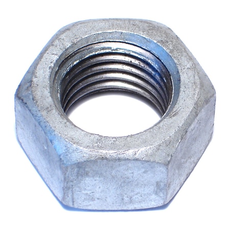 Midwest Fastener Hex Nut, 1"-8, Steel, Hot Dipped Galvanized, 6 PK 35428